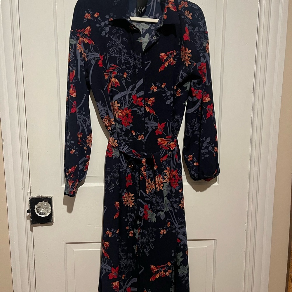 Floral Long-Sleeve Dress
